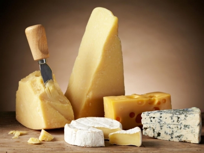 Various types of cheese